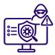 Cybersecurity Threat Detection Icon